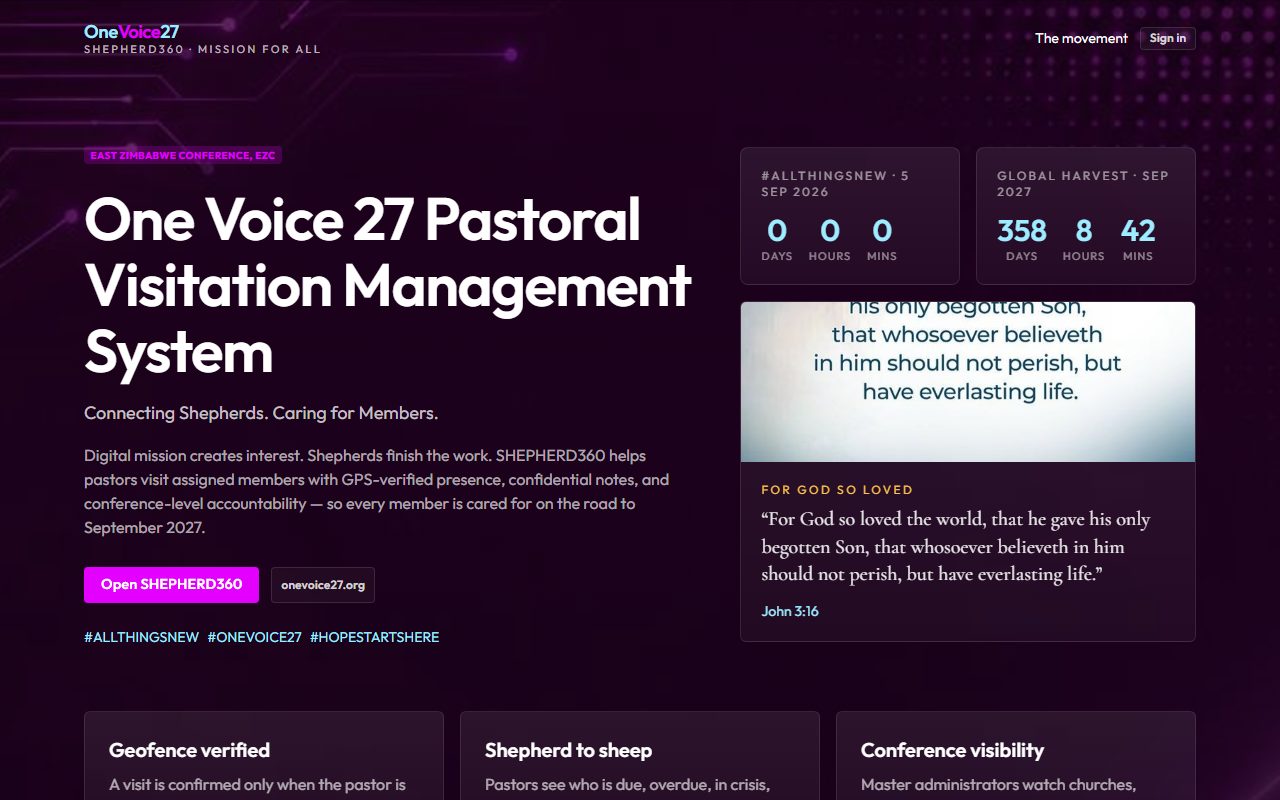 One Voice 27 SHEPHERD360